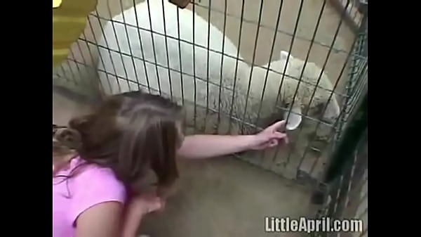 April frees her 18 year old pussy outdoors 