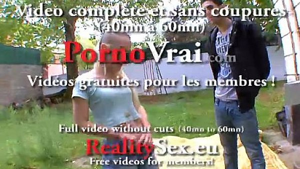 Baise sauvage en exterieur pour Fiona ! French amat