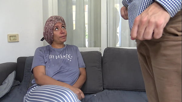 A Muslim house maid in Turkey is disturbed when she sees his massive big dick  