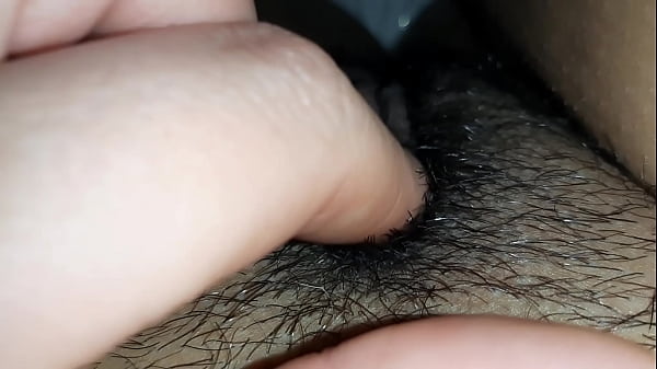 I jerk off the hairy elastic clitoris until I cum  