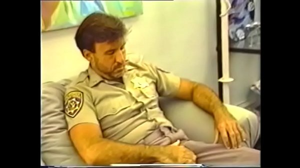 Cop doing blowjob and get cock in his tight ass