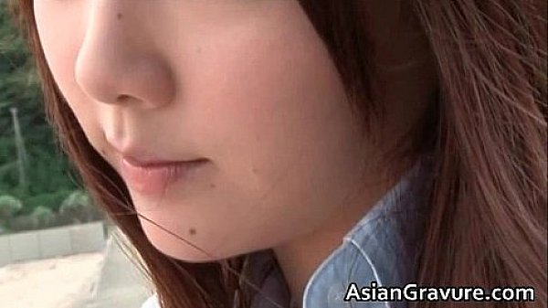 Cute japanese posing in sexy