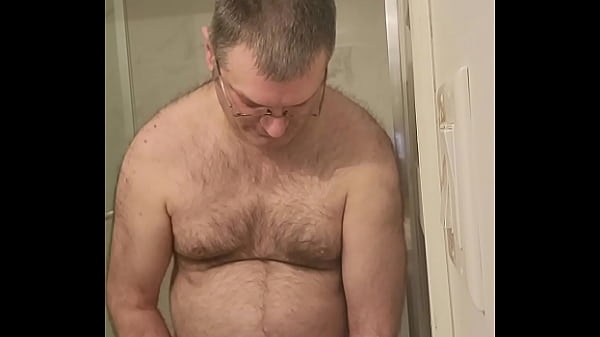 Naked Martin Lavallee jerks, comes & licks his own sperm with a dildo