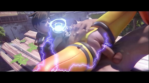 Sexy Tracer dance Overwatch 3d girl  