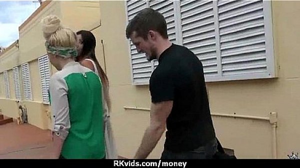 Amateur hottie takes cash for public sex 20