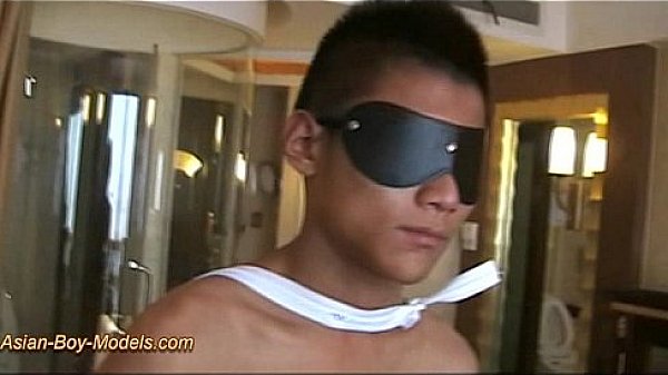 Dark Skin Asian Boy Bound Cum  