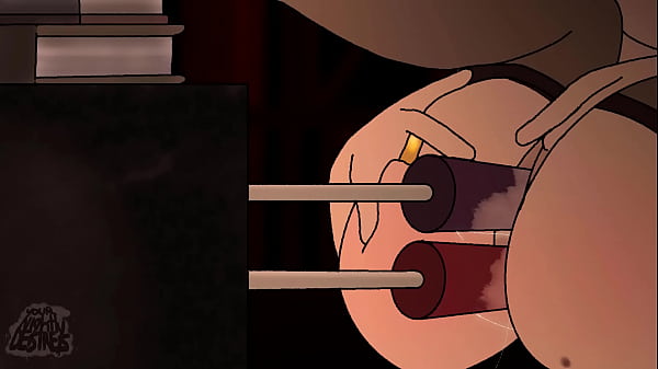 Girl Squirts After Double Dildo Machine  