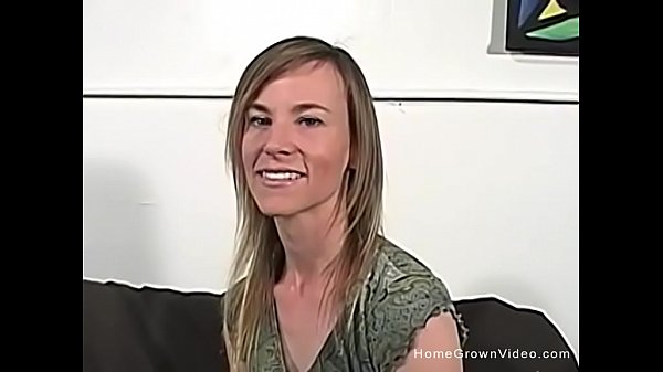 Petite blonde amateur stripping nude then sucking dick