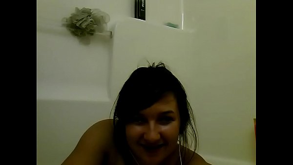 Bella in shower Skyping BF
