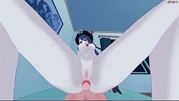 Hu Tao rides your dick POV before getting creampie.