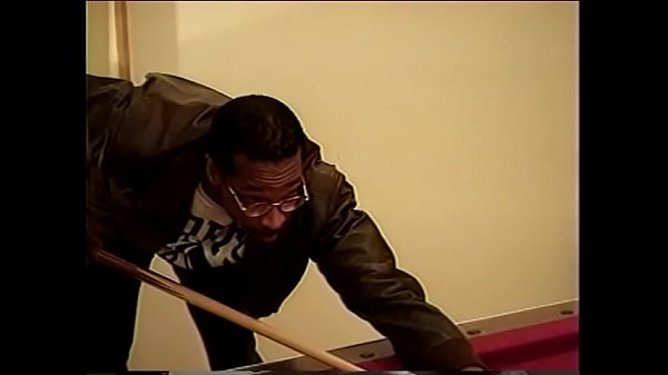Blonde gets an interracial fuck on pooltable
