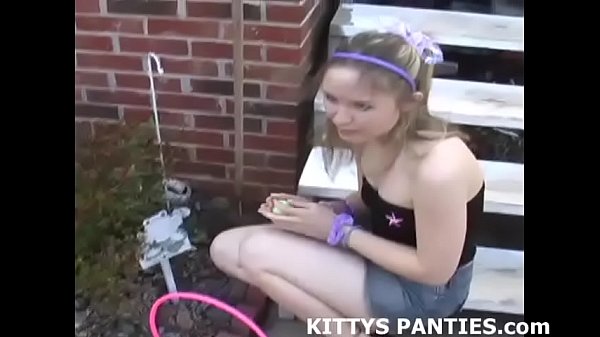 Cute Kitty Flashing Her Panties In Public  