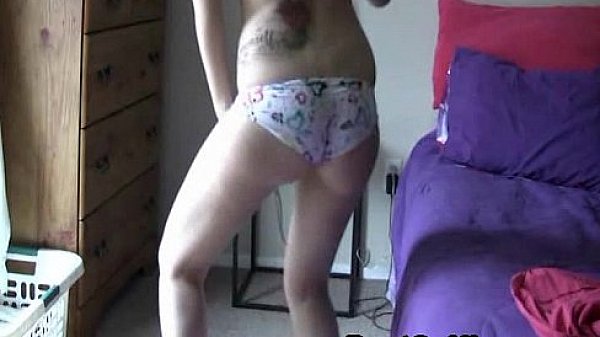 Blonde Babe Strip Dance In Bedroom