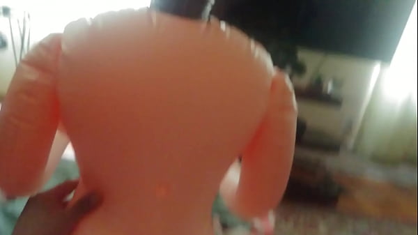 Mikey pounding his love doll when the wife is away.. 