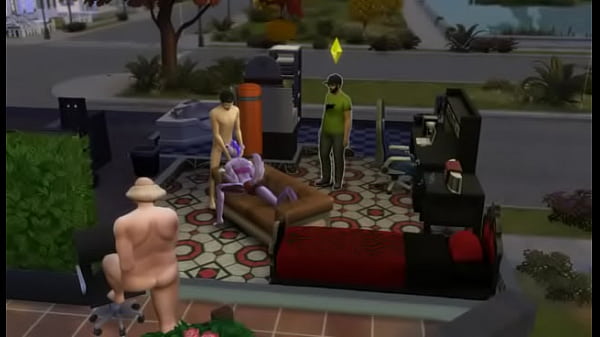 Wolfurra dandole una mamada a papi eric mientras larry mira y rangu se rie  