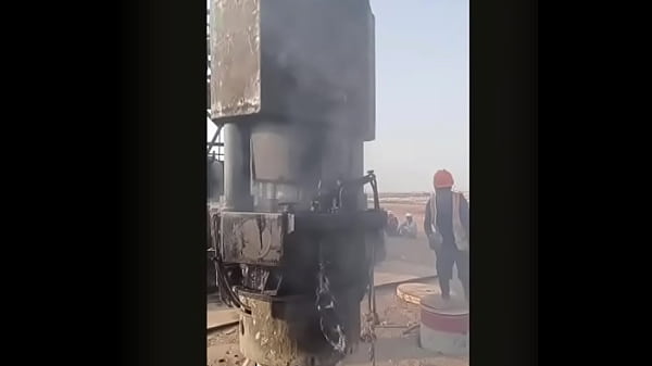 Diesel Pile Driver in Action: Construction Power Unleashed  