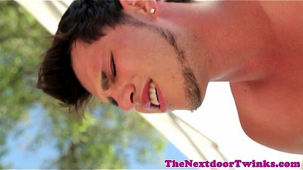 Four twinks group fucking outdoors