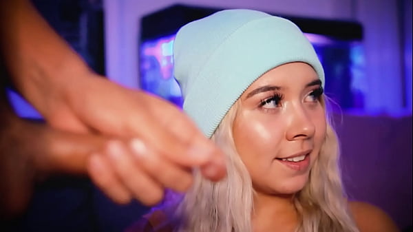 Cute looking college girl gives her boyfriend a handjob with her feet 