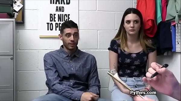 Punishing dudes girlfriend for shoplifting in front of him