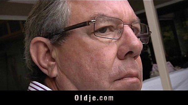 Sexy cute teeny fucks oldman in the garden