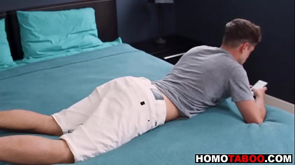 Step-brother fucked bareback in his anal hole  