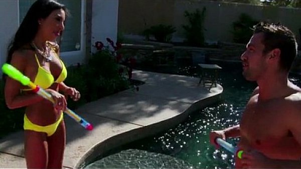 Beach Girl Rammed Pool Side