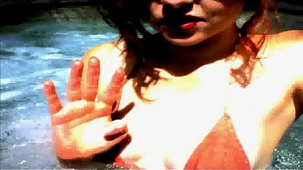 Hot girl in the pool