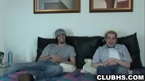 Two horny amateur hunks tugging on their hard cocksam 1 