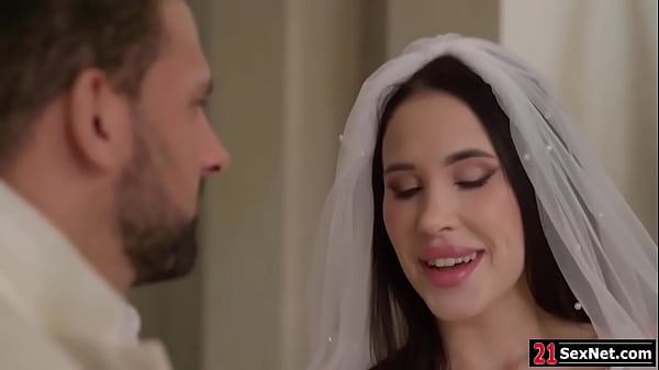 Brunette wife is finally up for anal sex after getting married.Shes kissing her husband,giving him sloppy blowjob then lets him fuck her ass. 