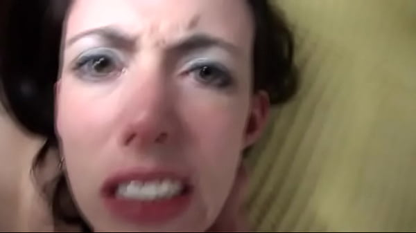 Busty brunette in white lingerie doing a pov sex stape