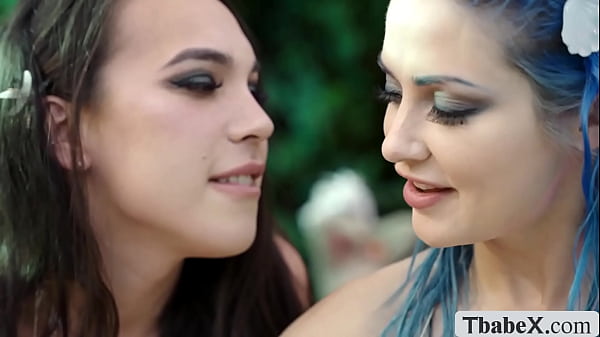 Two beautiful mermaids Kasey Kei and Jewelz Blu, swim through the water in search of adventure 