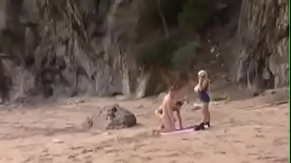 Threesome On Beach