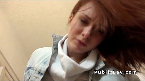 Redhead form public banged in jacket