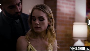 Big tits blonde MILF step mom finds a stud to breed her and her teen step daughter