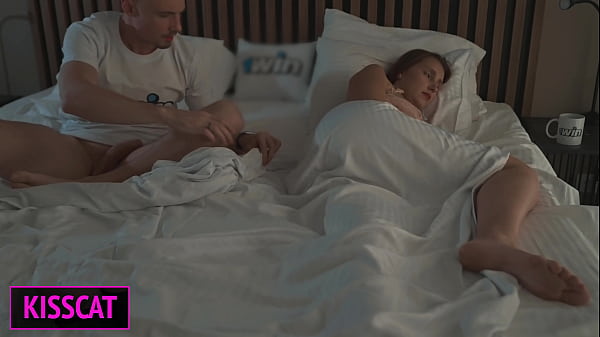 Step mom share hotel with step son at weekend! Get accidental creampie and asked for cum on face  