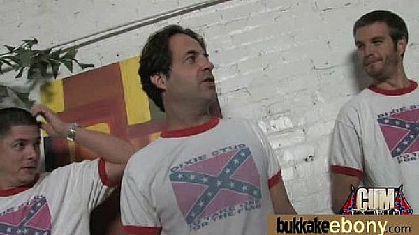 Ebony Babe Sucks Group Of White Guys 5