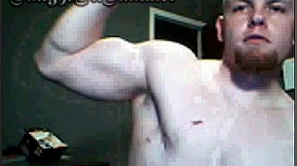 A Tattoo'd Wrestler Jerking Off