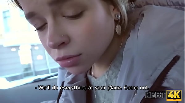 DEBT4k. Young debtor with cute face thinks sex is better than penalty 