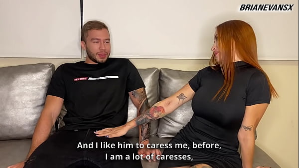 Beautiful redhead white girl gives me a hot interview