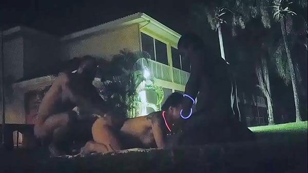 Asian and BBC have sex outside ( Google JayLa Inc)  