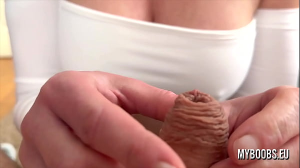 Tits Job and Foreskin Dick Play Cumshoot on My Big Boobs