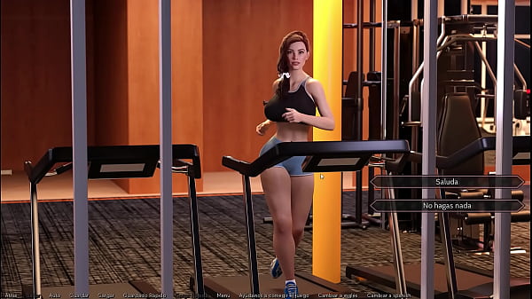 Playing story videogame #9 Alyssa gym for sex