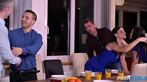 Lonely Single Stud Turns Dinner Party into Swingers' Night with His Friends GP1738