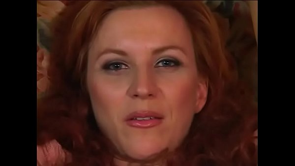 Redhed blonde girl gets fucked anal on sofa