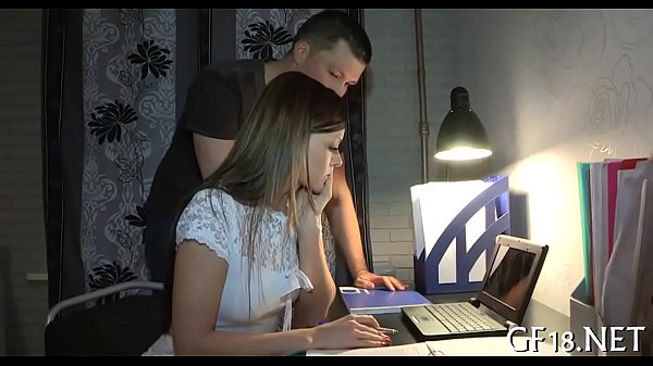 Nice-looking brunette hair girl rides up fat cock  