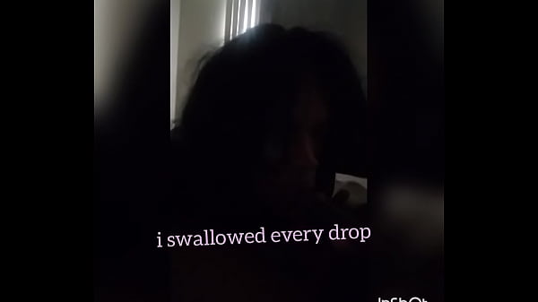 Nasty Hoe swallowing her daddys nut