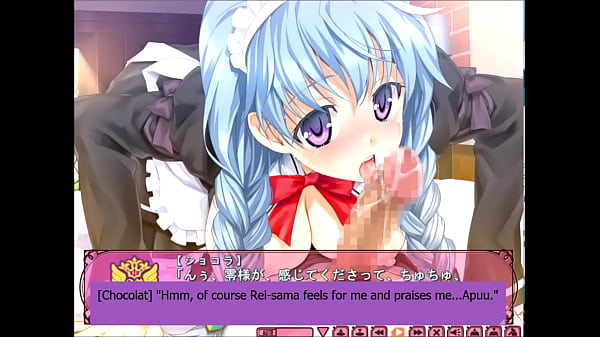Robot Maid Chocolat from eroge game Classy Cranberry gives a good morning blowjob  