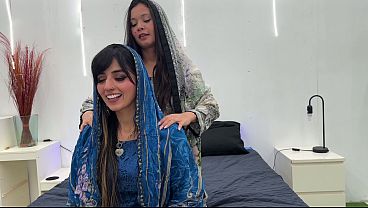 Incredible Threesome With Two Arabs With Big Tits and Tight Pussies - Aaliyah Yasin and Jade Presley