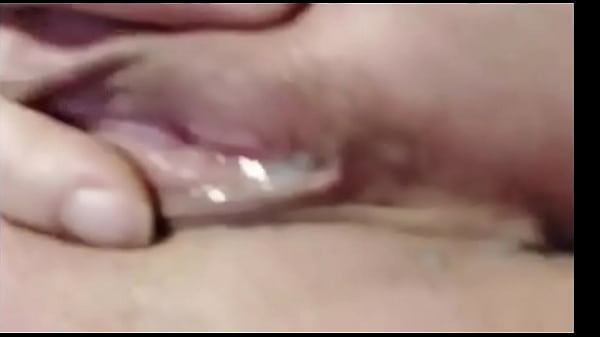 Creampie being pushed out of her pussy extremely close from Destiny Mae