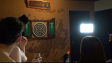 Strip pong with teenage pornstars!  